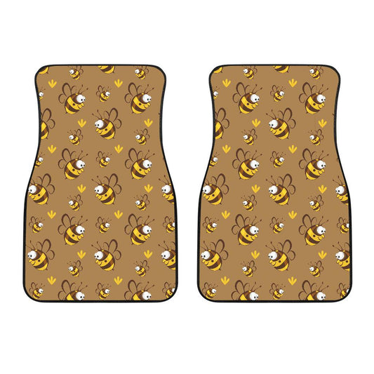 Bee Pattern Print Design BEE09 Car Floor Mats-JorJune