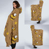 Bee Pattern Print Design BEE09 Hooded Blanket-JORJUNE.COM