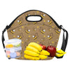 Bee Pattern Print Design BEE09 Neoprene Lunch Bag-JorJune