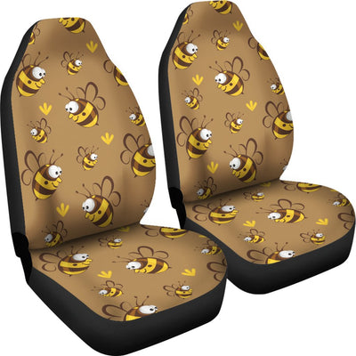 Bee Pattern Print Design BEE09 Universal Fit Car Seat Covers