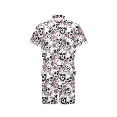 Cherry Blossom Pattern Print Design CB03 Men's Romper