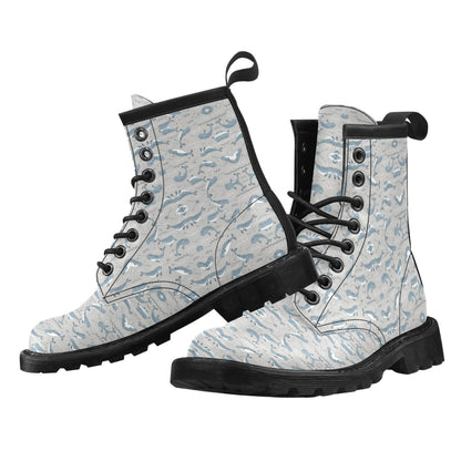 Narwhal Pattern Print Women's Boots