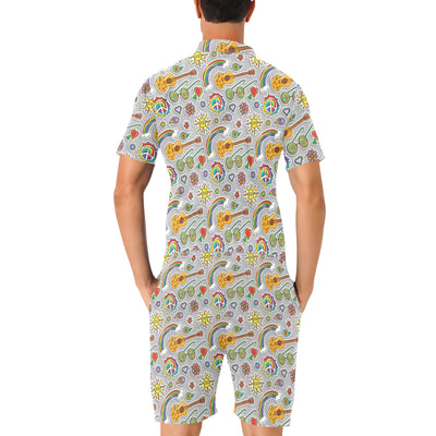 Hippie Print Design LKS306 Men's Romper