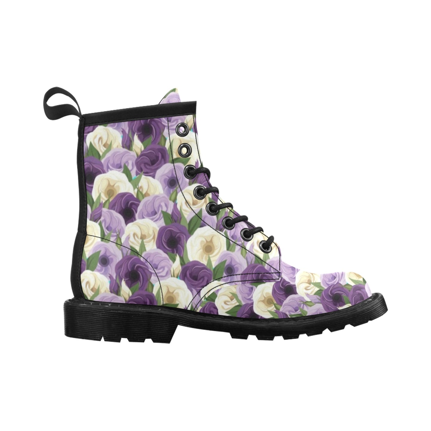 Lisianthus Pattern Print Design LT01 Women's Boots
