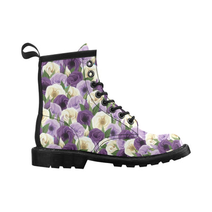Lisianthus Pattern Print Design LT01 Women's Boots