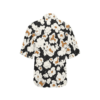 Popcorn Pattern Print Design A02 Women's Hawaiian Shirt