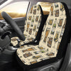 Beer Pattern Print Design 04 Car Seat Covers (Set of 2)-JORJUNE.COM