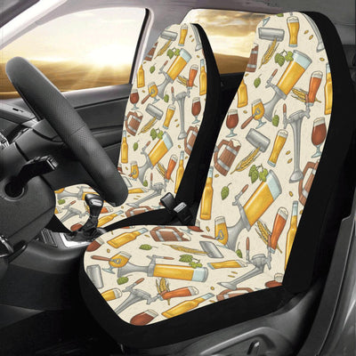 Beer Pattern Print Design 05 Car Seat Covers (Set of 2)-JORJUNE.COM