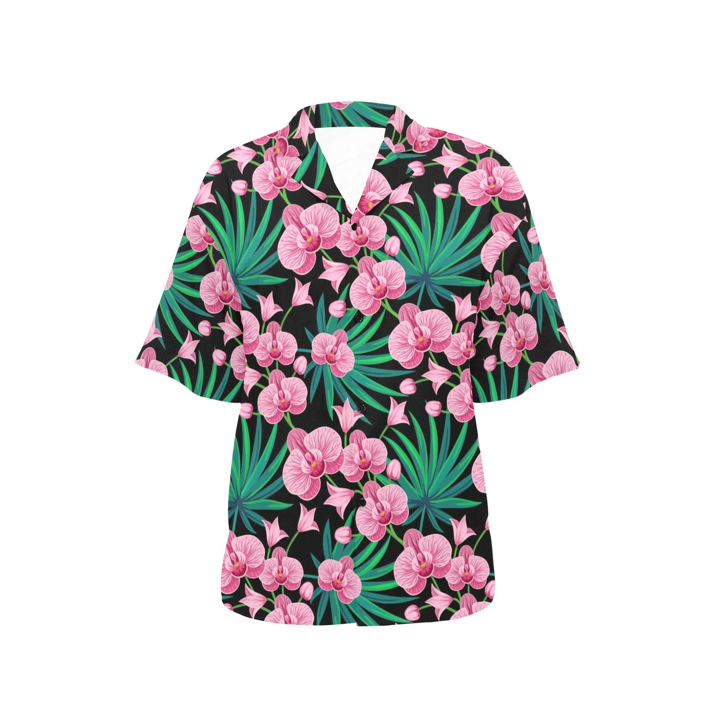 Orchid Pink Pattern Print Design OR06 Women's Hawaiian Shirt