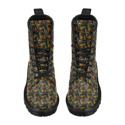 Aloha Hawaii Time Design Themed Print Women's Boots