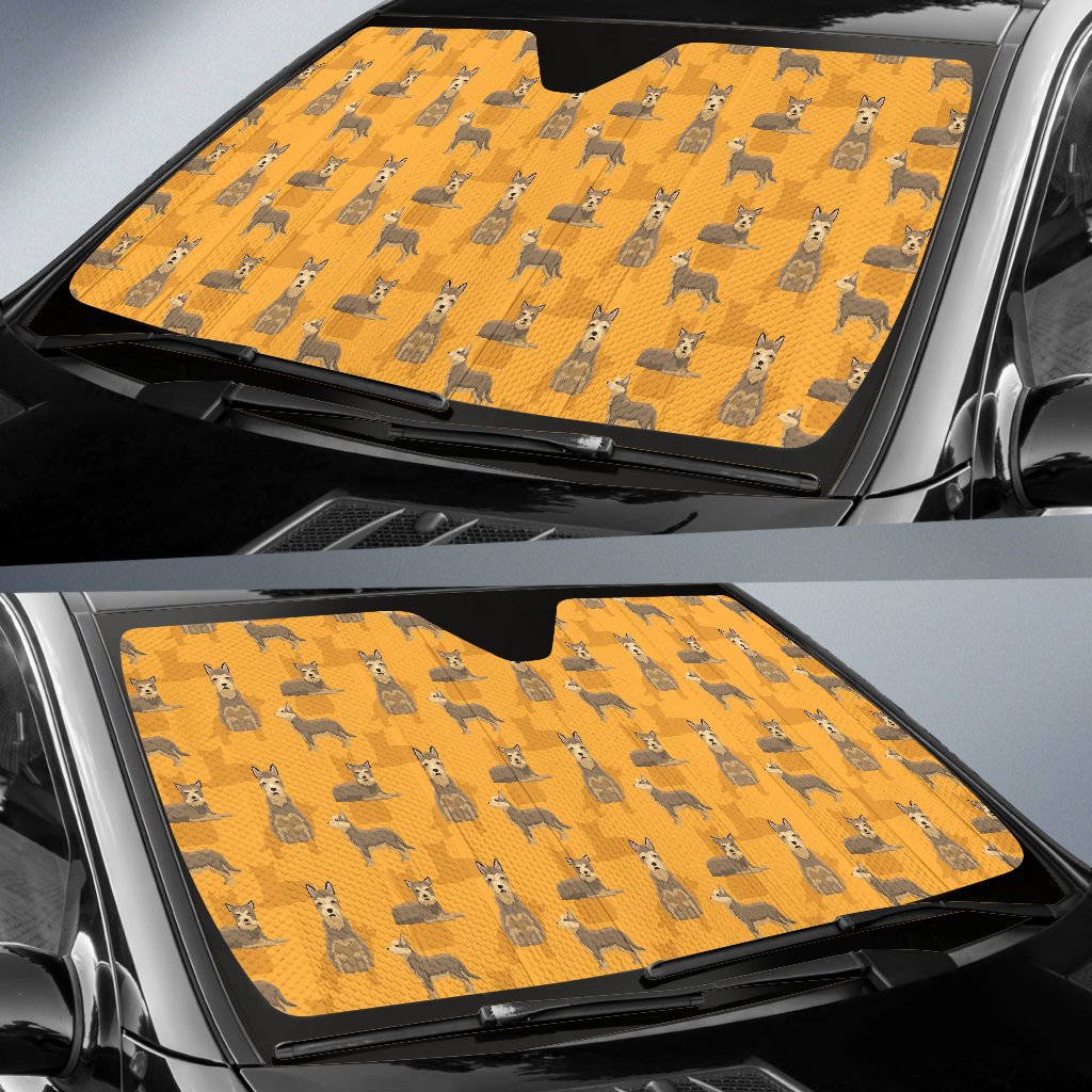 Berger Picard Pattern Print Design 01 Car Sun Shade-JORJUNE.COM