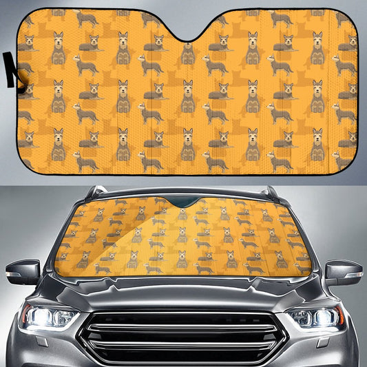 Berger Picard Pattern Print Design 01 Car Sun Shade-JORJUNE.COM