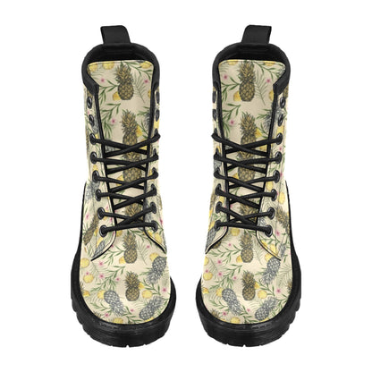 Pineapple Pattern Print Design PP012 Women's Boots