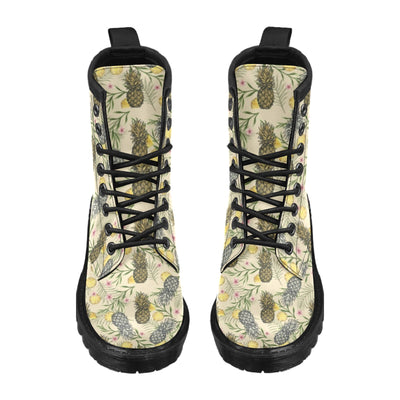 Pineapple Pattern Print Design PP012 Women's Boots
