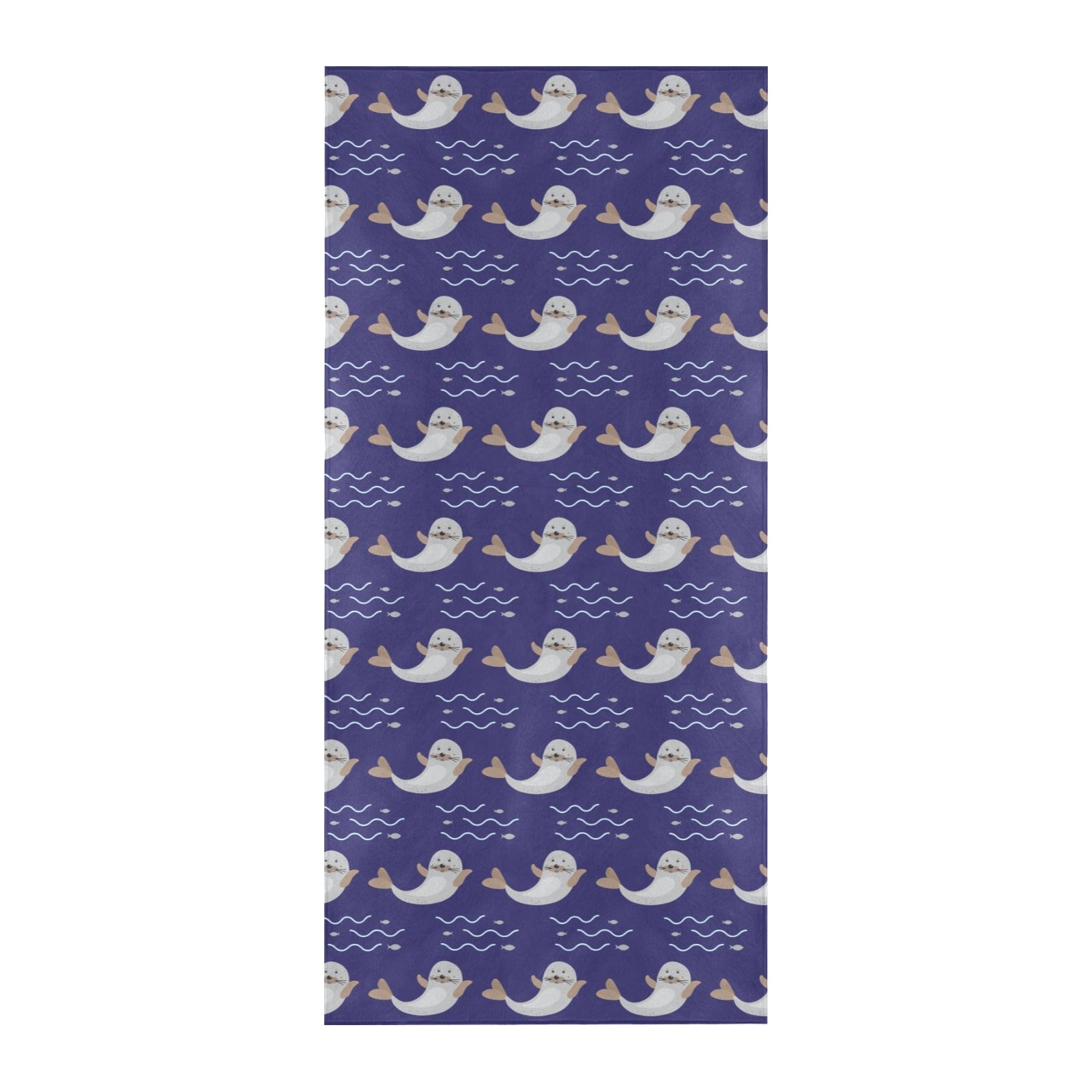 Sea Lion Print Design LKS404 Beach Towel 32" x 71"