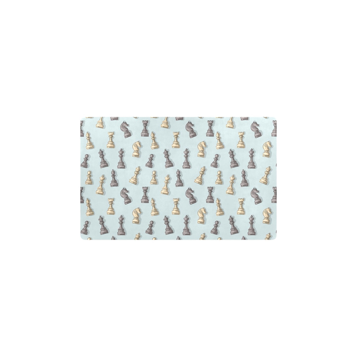 Chess Pattern Print Design 02 Kitchen Mat