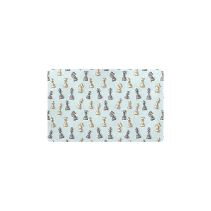 Chess Pattern Print Design 02 Kitchen Mat