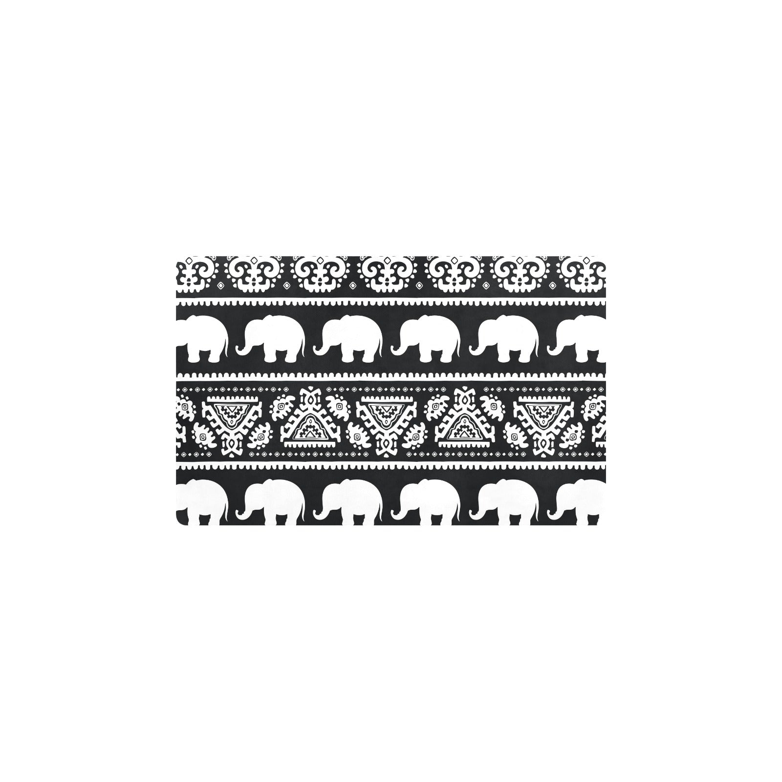 Elephant Pattern Kitchen Mat