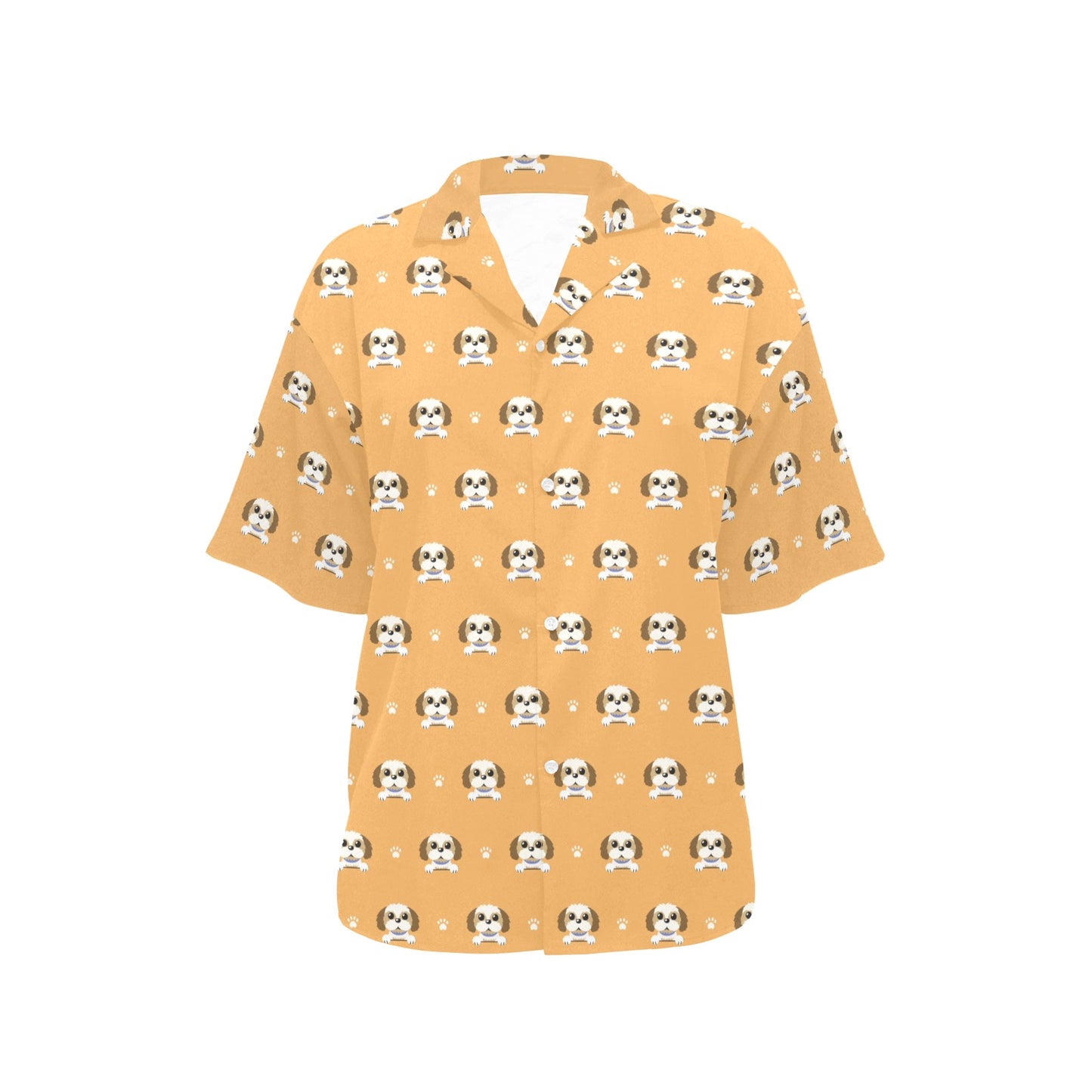 Shih Tzu Print Design LKS303 Women's Hawaiian Shirt
