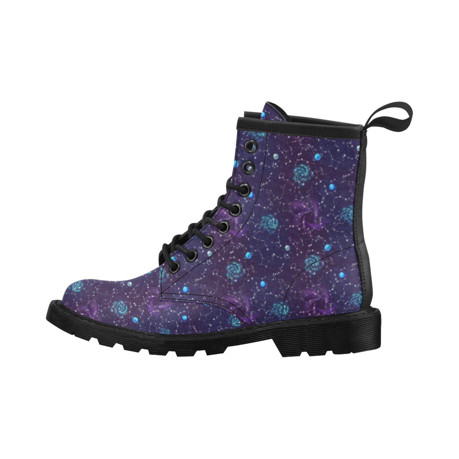 Zodiac Galaxy Design Print Women's Boots
