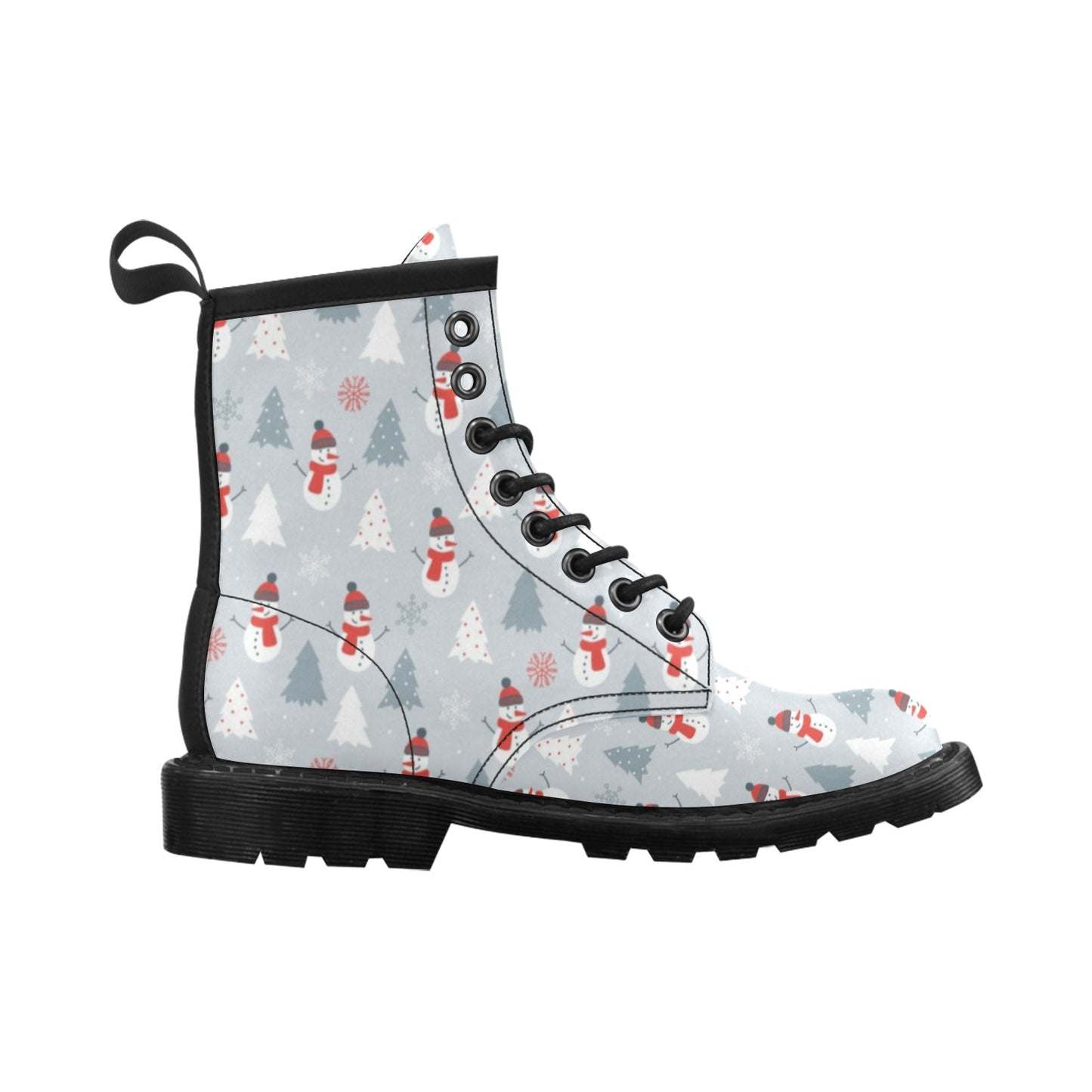 Snowman Print Design LKS302 Women's Boots