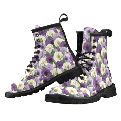 Lisianthus Pattern Print Design LT01 Women's Boots