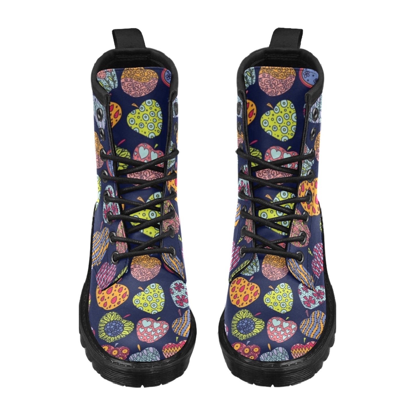 Apple Pattern Print Design AP05 Women's Boots