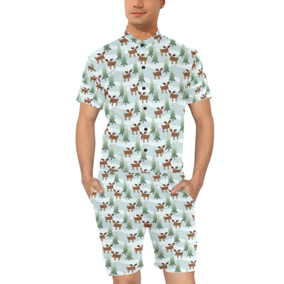 Moose Print Design LKS402 Men's Romper