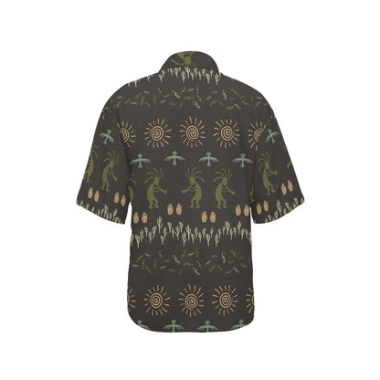 Mayan Pattern Print Design 04 Women's Hawaiian Shirt