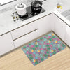 Cactus Colorful Print Pattern Kitchen Mat