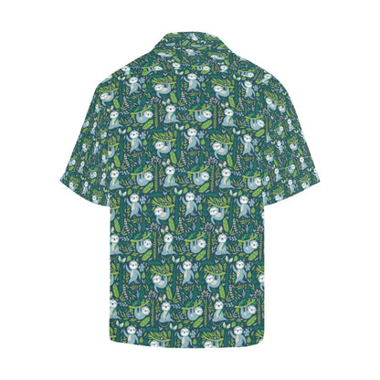Sloth Print Design LKS304 Men's Hawaiian Shirt