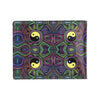 Yin Yang Neon Color Design Print Men's ID Card Wallet