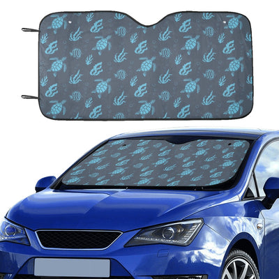 Sea Turtle Print Design LKS307 Car front Windshield Sun Shade