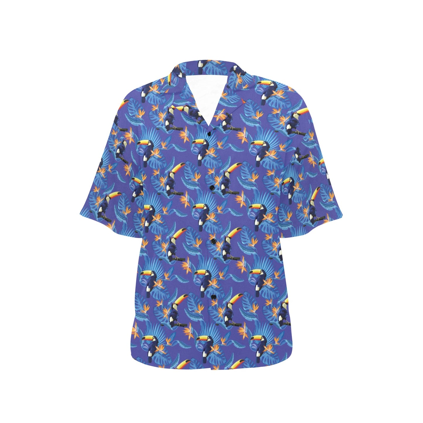 Toucan Print Design LKS306 Women's Hawaiian Shirt