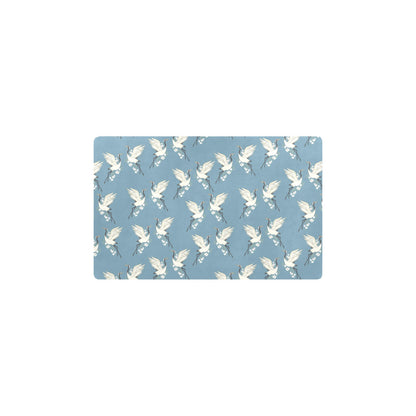 Crane Pattern Print Design 05 Kitchen Mat