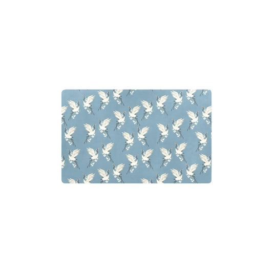 Crane Pattern Print Design 05 Kitchen Mat