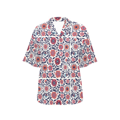 Suzani Print Design LKS304 Women's Hawaiian Shirt
