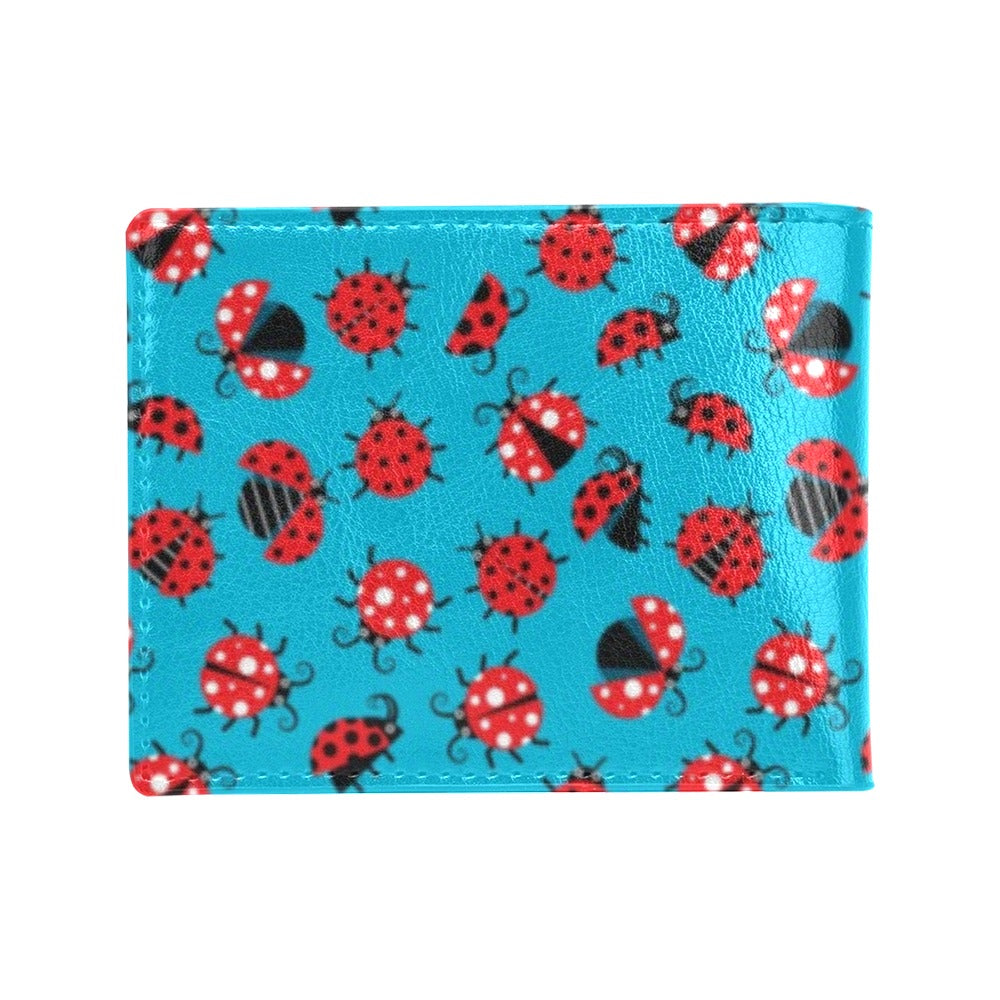 Ladybug Action Print Pattern Men's ID Card Wallet