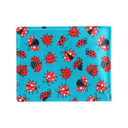 Ladybug Action Print Pattern Men's ID Card Wallet