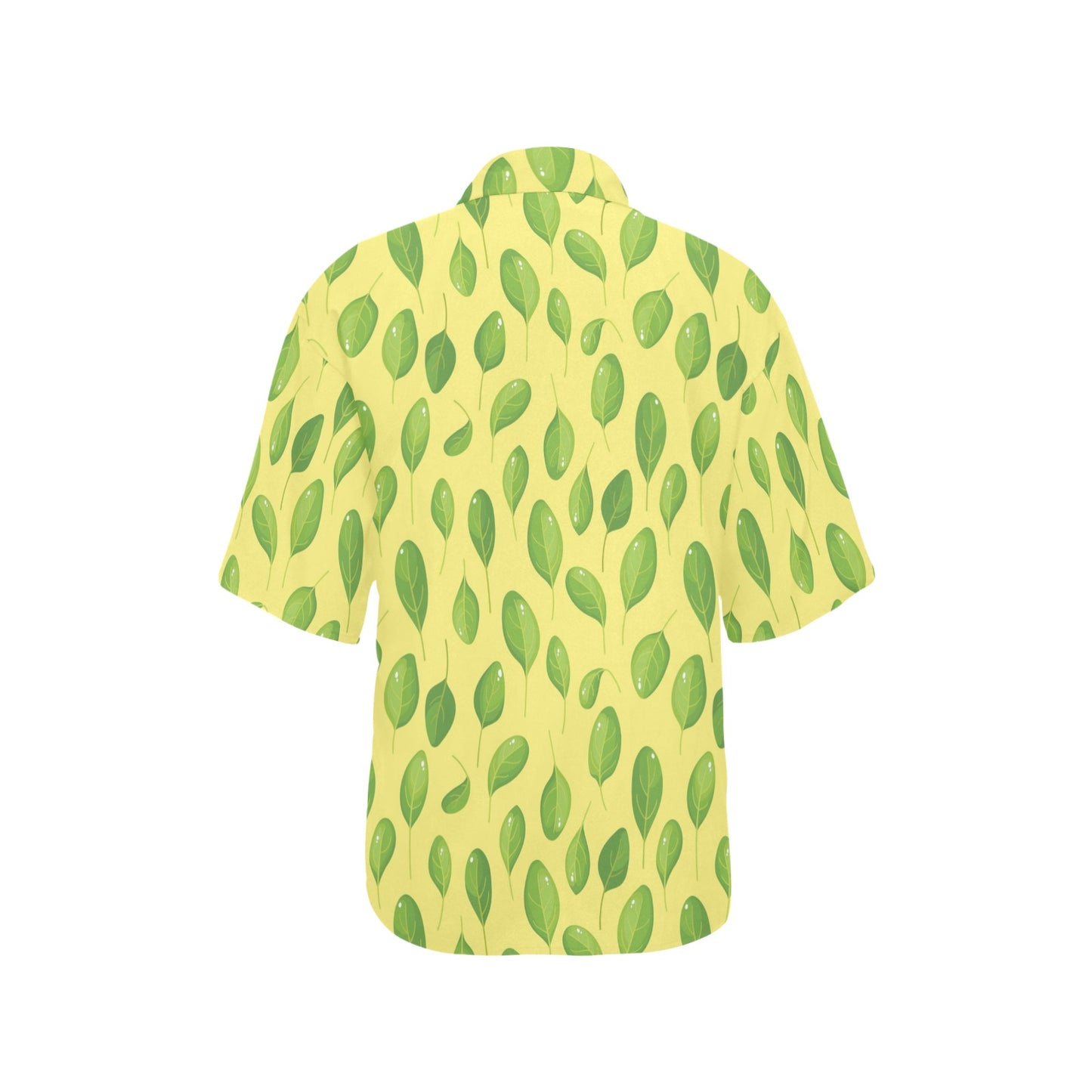 Spinach Print Design LKS302 Women's Hawaiian Shirt