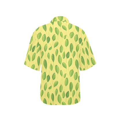 Spinach Print Design LKS302 Women's Hawaiian Shirt