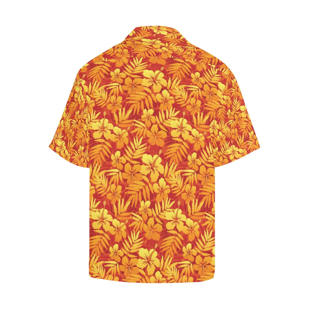 Hibiscus Summer Print Design LKS302 Men's Hawaiian Shirt