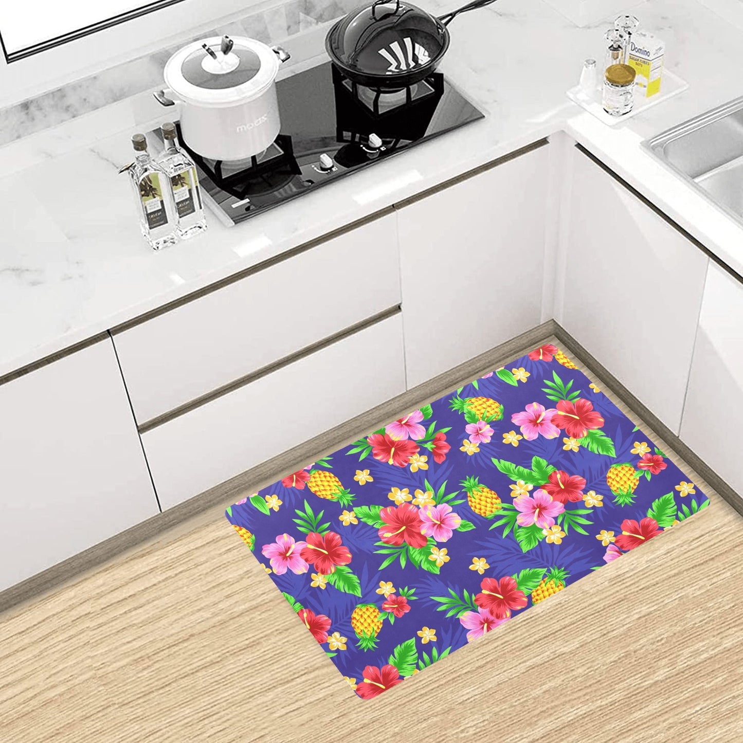 Hawaiian Themed Pattern Print Design H05 Kitchen Mat
