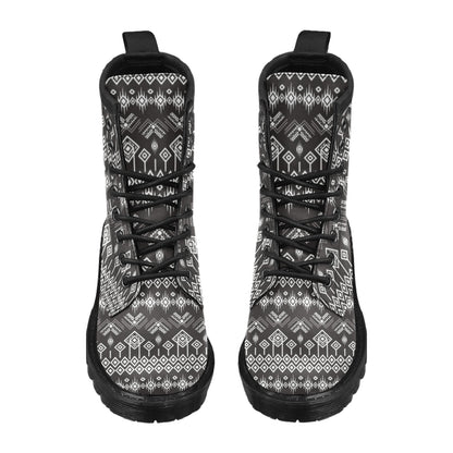 Tribal Pattern Print Design LKS304 Women's Boots