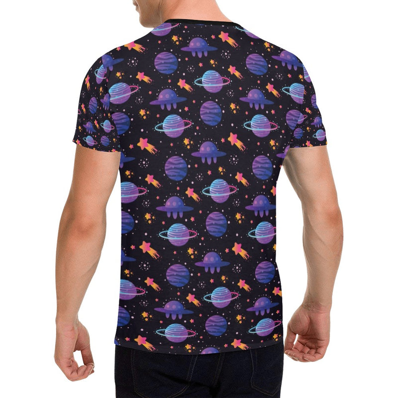 UFO Star Galaxy Print Design LKS308 Men's All Over Print T-shirt