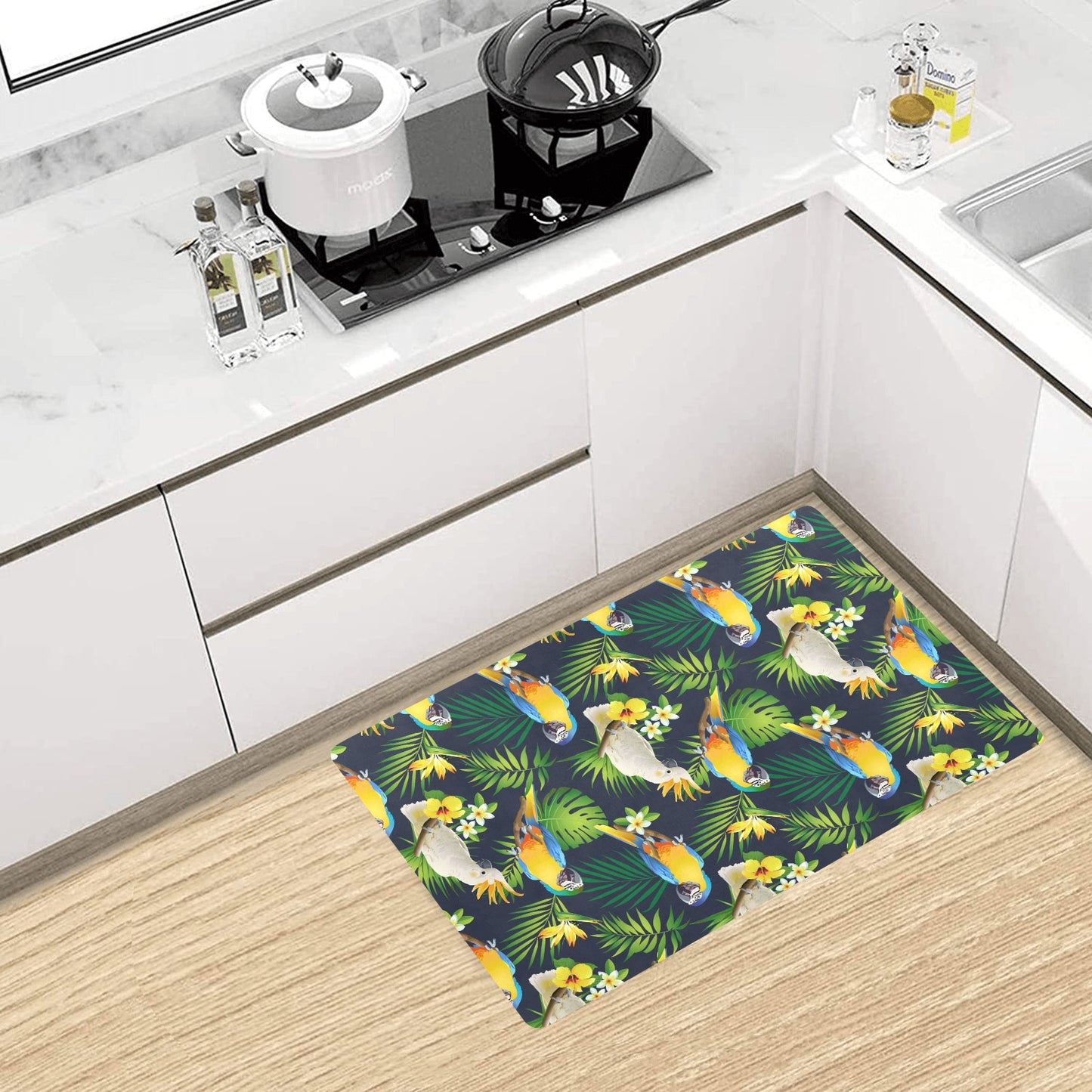 Parrot Pattern Print Design A03 Kitchen Mat