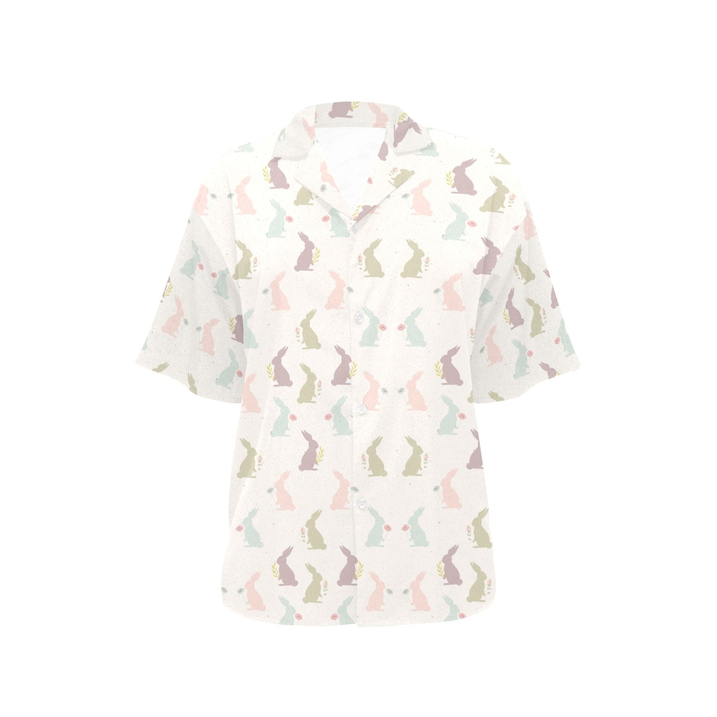 Bunny Pattern Print Design 05 Women's Hawaiian Shirt