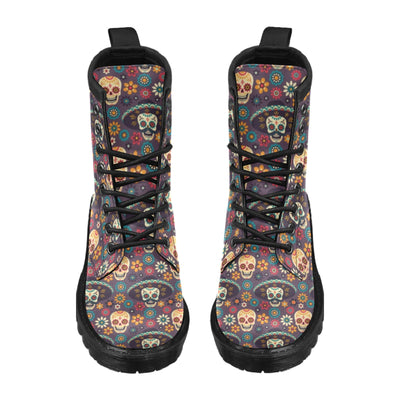 sugar skull Maxican Pattern Women's Boots