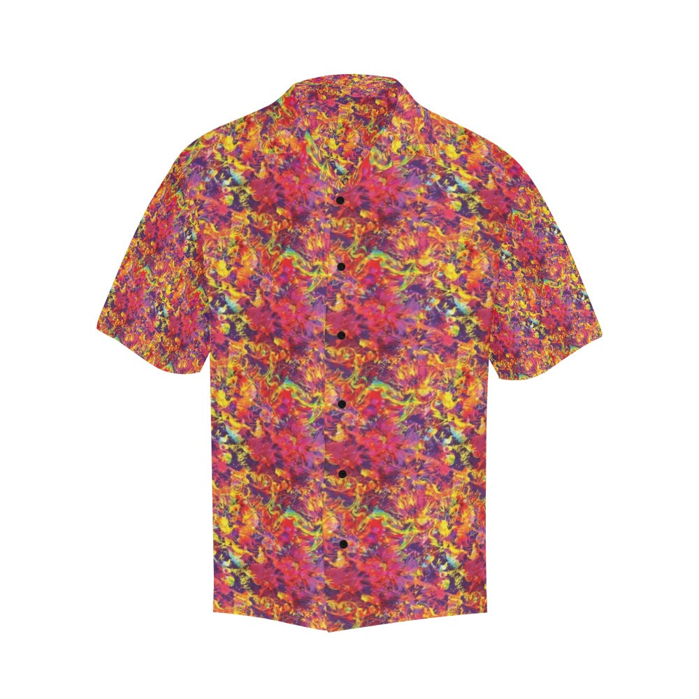Splatter Print Design LKS303 Men's Hawaiian Shirt