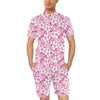 Cherry Blossom Pattern Print Design CB02 Men's Romper